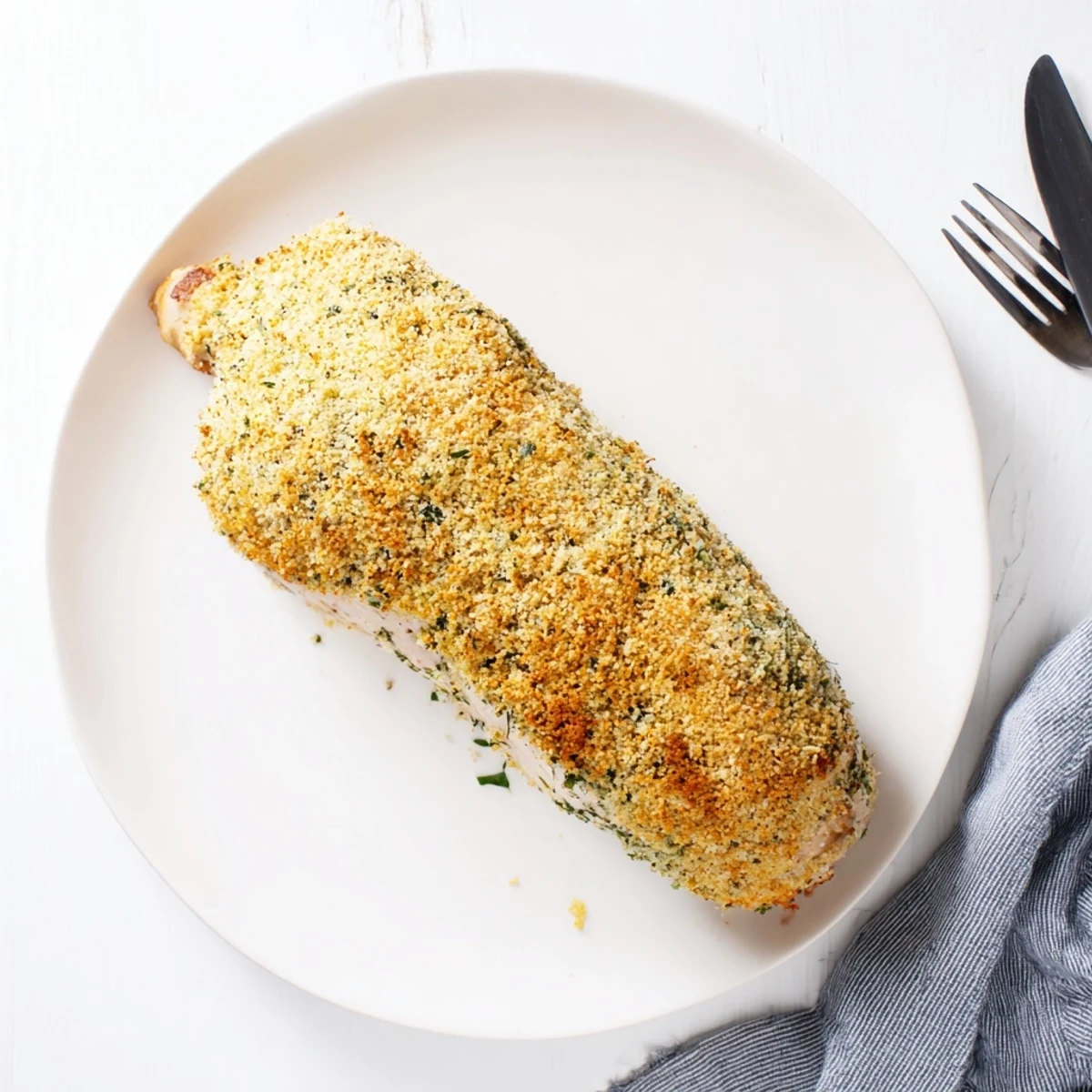 Tender chicken breast rolls filled with creamy ricotta and fresh Italian herbs