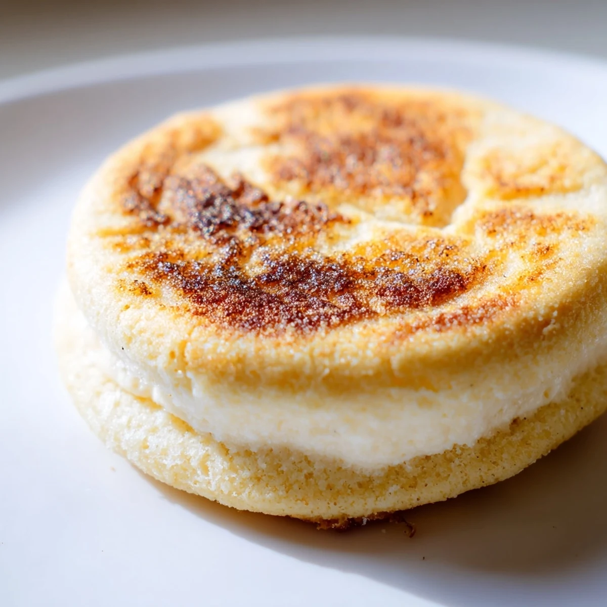 Golden caramelized sugar tops these soft Creme Brulee Cookies with cracked texture