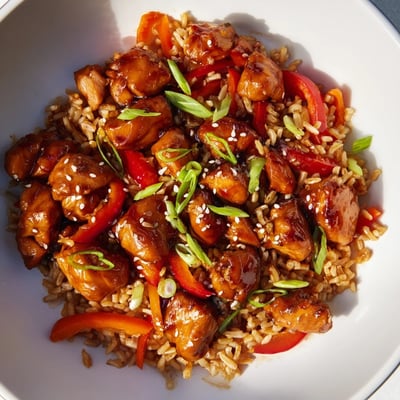 One Pan Korean BBQ Chicken and Rice