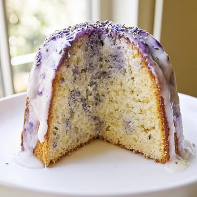 Delicate Aromatic Lavender Cake