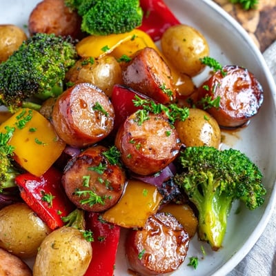 One Pan Honey Garlic Kielbasa
