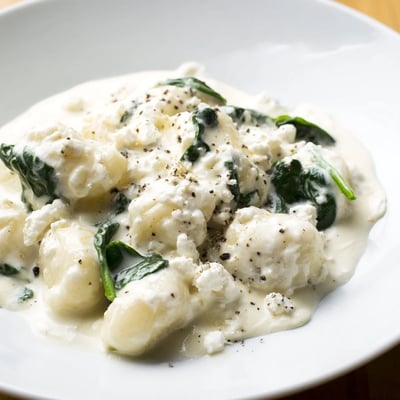 Creamy Gnocchi With Spinach And Feta
