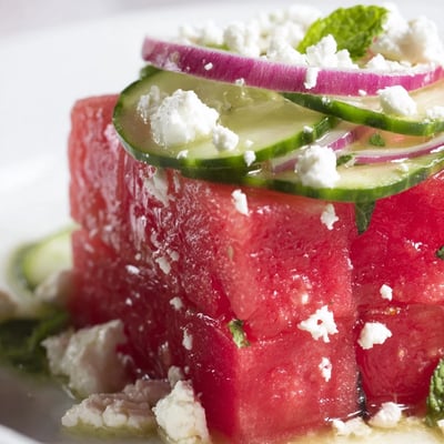 Watermelon Feta Salad Mediterranean
